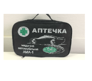 Аптечка медична автомобільна АМА-1 в чорній сумці
