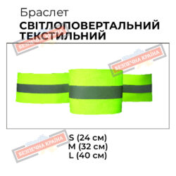 Комплект світлоповертальних стрічок на руку
